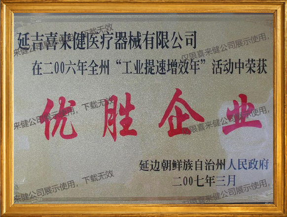 2006年度优胜企业