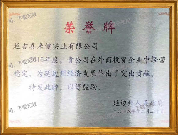 突出贡献荣誉牌