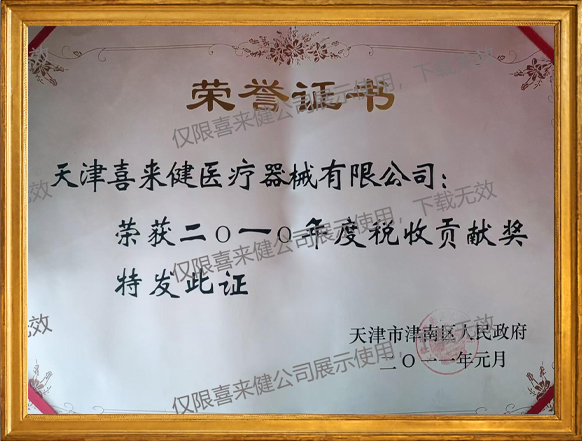 2010年度税收贡献奖
